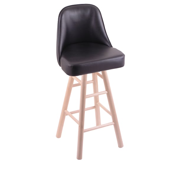 Maple Vanity Stool, Natural Finish